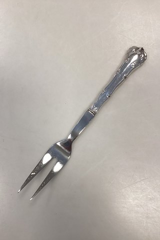 Danish Ornamental Meat Fork in Silver