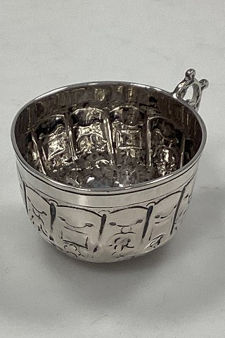 Antique silver cup from the 17th-18th century.