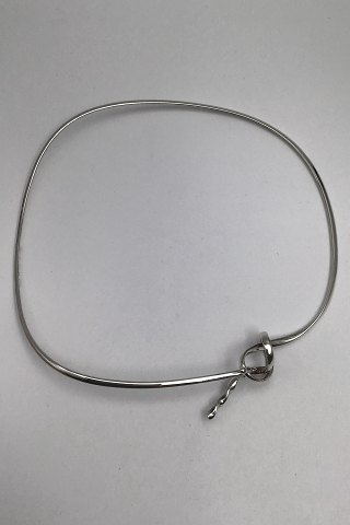 Georg Jensen Sterling Silver Neck Ring No. 241  Forget Me Knot Torun
