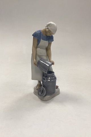 Bing and Grondahl Figurine - Girl with Milk Pail No. 2181