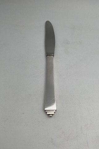 Georg Jensen Sterling Silver Pyramid Dinner Knife Serrated blade No 014