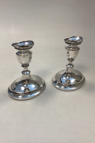 Set of Svend Toxværd Silver Candlesticks