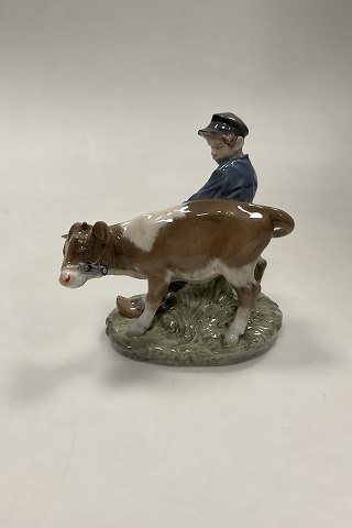 Royal Copenhagen Figurine Boy with Brown Calf No. 772