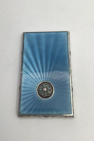 Fransk 935 Silver Case Pale Blue Enamel Bapst Freres of Paris?