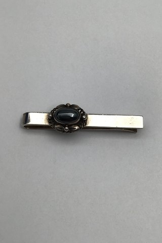 Georg Jensen Sterling Silver Tie Clip No. 17 (Hematite)