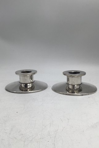 F.E.G. Frederiksen Silver Candlesticks(2)