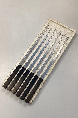 Stelton fondue fork set in stainless steel
