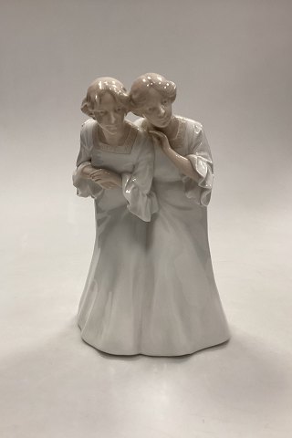 Royal Copenhagen Art Nouveau Figurine - Two Young Women No. 822