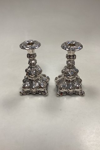 Pair of Hugo Grun Silver Candlesticks from 1949