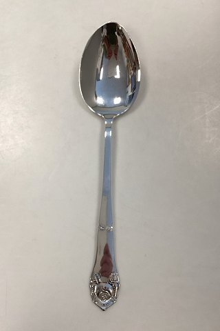 O. V. Mogensen Rose Silver Plated Large Serving Spoon
