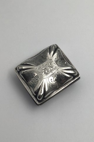 English Sterling Silver Snuff Box (1857)