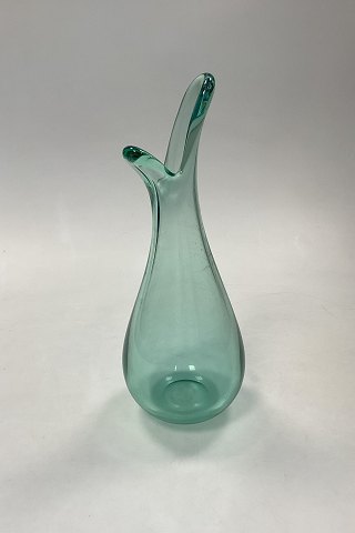 Holmegaard Duckling / Beak Vase of green glas