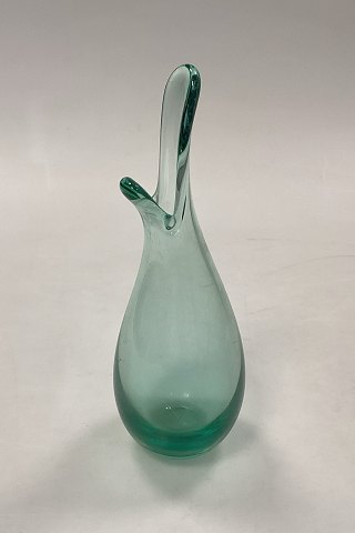 Holmegaard Duckling / Beak Vase of green glas