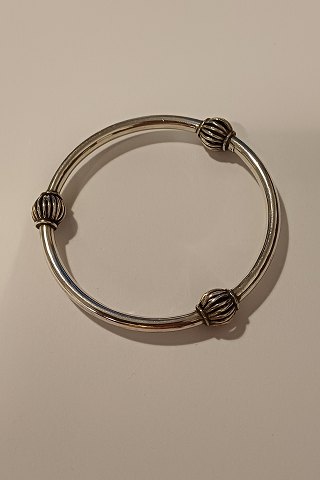 Ornamented Armring Bangle in Sterling Silver