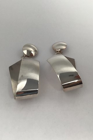 Georg Jensen Sterling Silver Earrings (Clips) No. 206 Regitze Overgaard