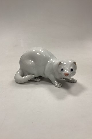 Royal Copenhagen Figurine of White Mink No. 4654