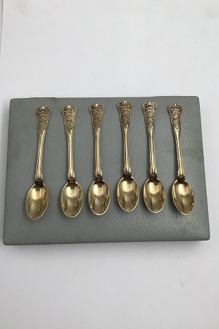 Anton Michelsen Sterling Silver Rosenborg Mocha Spoon Set (6)