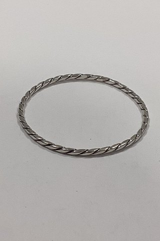 Modern Armring Bangle in Sterling Silver