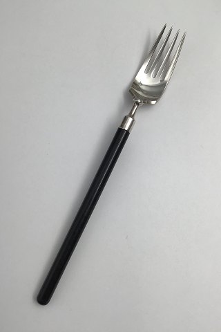 Hans Hansen Amalie Silver Black Enamel Dinner Fork