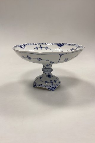 Royal Copenhagen Blue Fluted Halflace bowl on high foot No.710