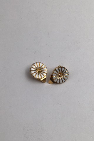 Bernhard Hertz Gilded Sterling Silver Marguerit (Daisy) Earrings (Clips)