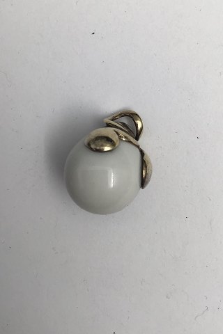 Royal Copenhagen Porcelain / Sterling Silver Pendent