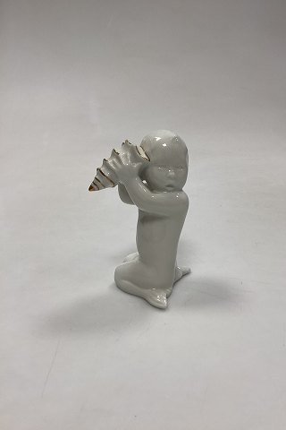 Bing and Grondahl Figurine - Sea Child with Conch No. 2264