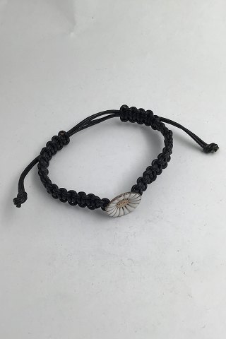 Georg Jensen Bracelet Wowen String with Daisy Marguerit