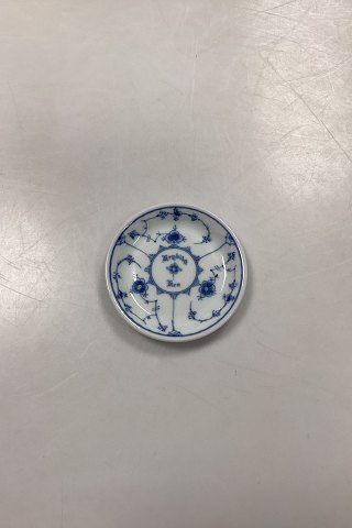 Bing and Grøndahl Blue Fluted Hotel with Logo, Small Plate No. 880