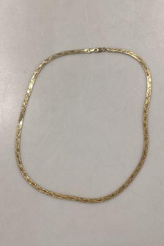 Italian Sterling Silver Necklace in gold doublé