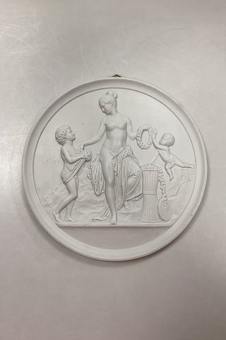 Bing and Grondahl Biscuit Plate - Childhood and Spring No. 116.