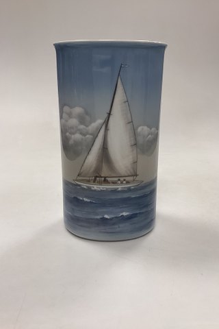 Bing and Grøndahl Art Nouveau Vase - Sailboat No. No. 450/5407