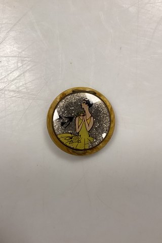 Art Deco Pill Box with Mirror