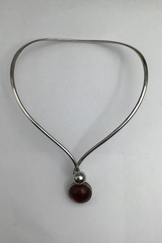 Niels Erik From Sterling Silver Neck Ring (Amber)