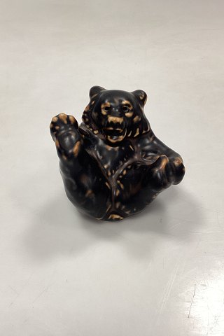 Royal Copenhagen Stoneware Figurine Bear cub on the back No. 247