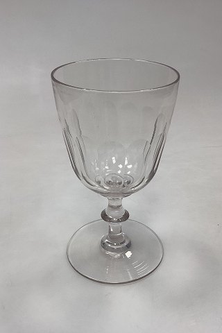 Holmegaard Christian VIII Red Wine Glass Old with wide foot