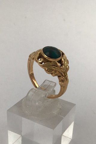 Georg Jensen 18K Gold Ring No. 208 (Turquoise) (1930 - 1945)