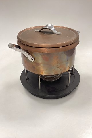 Georg Jensen fondue pot set in Copper