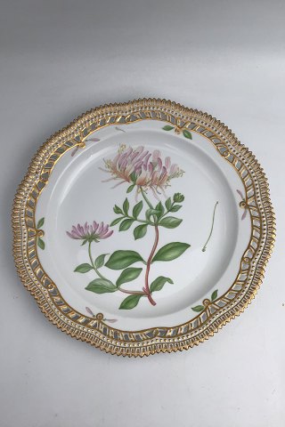 Royal Copenhagen Flora Danica Plate with pierced border No. 20/3526.