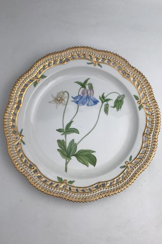 Royal Copenhagen Flora Danica Plate with pierced border No. 20/3526.