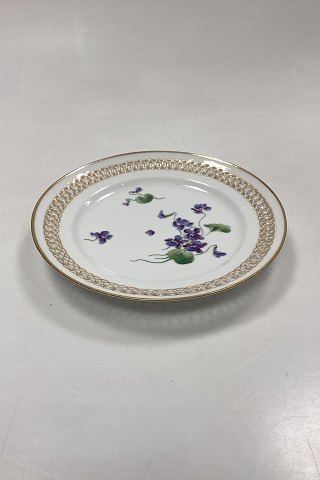 Bing and Grondahl Art Nouveau Plate with Pierced burder and Hoveddepot Mark