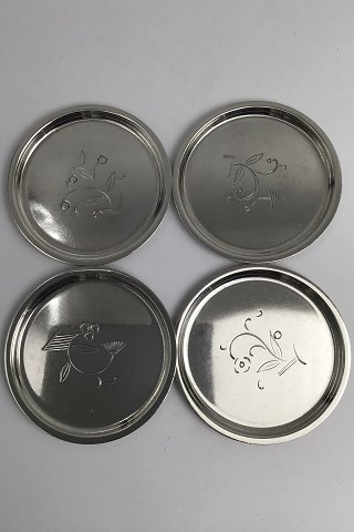 Frantz Hingelberg Sterling Silver Coasters (4) (1932-1933)