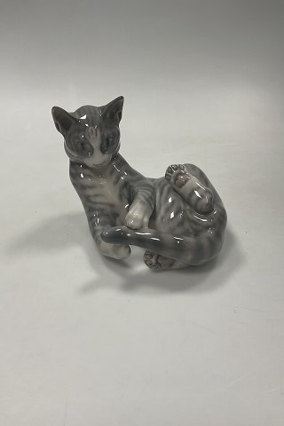 Royal Copenhagen Figurine of Cat playing No. 2284