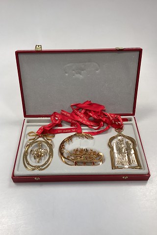Georg Jensen Christmas Mobile triple box with the years 1994, 1995 and 1996