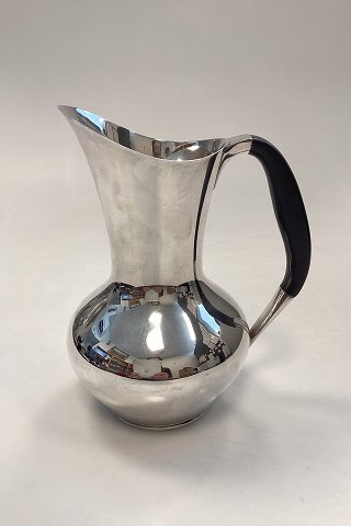 Cohr/Atla Modern Silver Plated Water Pitcher with Black Plastic Handle